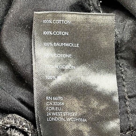 We The Free Jeans Womens 25 Black Destroyed Knee Straight Leg Button Fly Rock - Picture 16 of 16